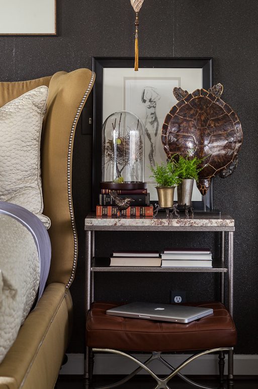 Lake house interior in olive, camel, and slate by Christopher Patrick Interiors